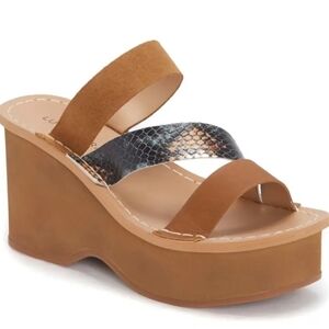 New Lucky Brand Mimya Wedge Sandals Size 10